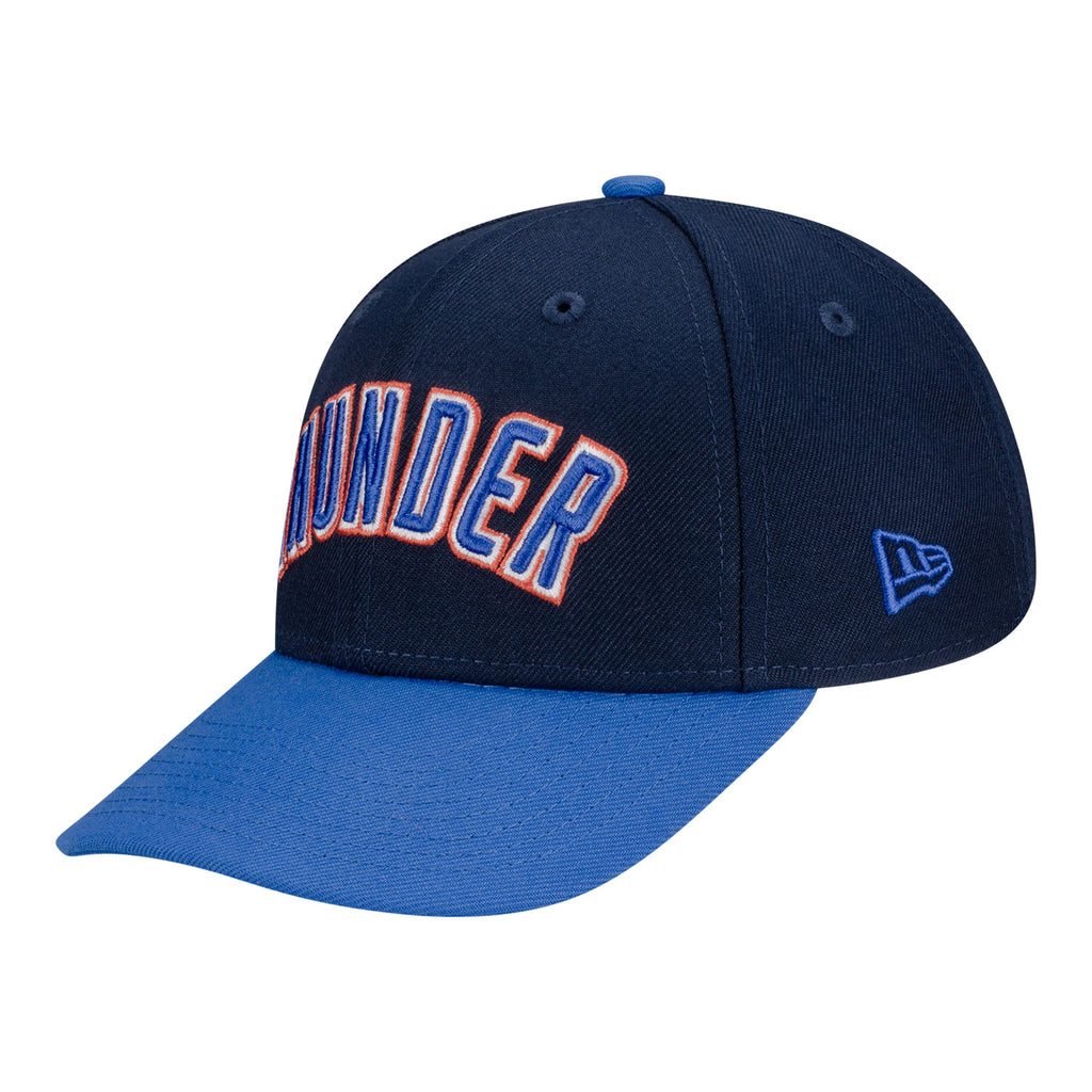 YOUTH OKC THUNDER NEW ERA WORDMARK TWO-TONE ADJUSTABLE HAT