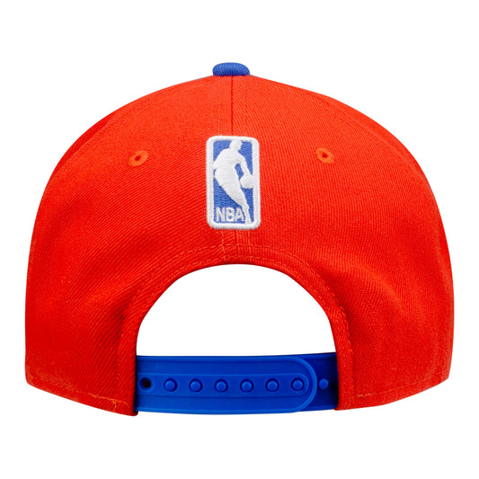YOUTH OKC THUNDER NEW ERA 950 SATIN WORDMARK SNAPBACK in Orange - Back View