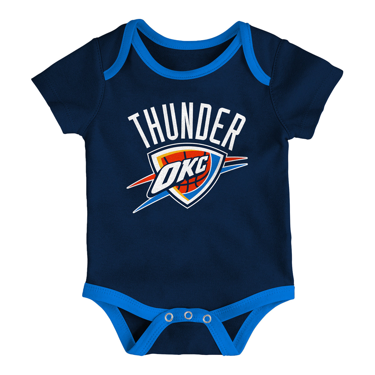 Infant OKC Thunder Outerstuff Born To Ball 3-Pack Onesie Set