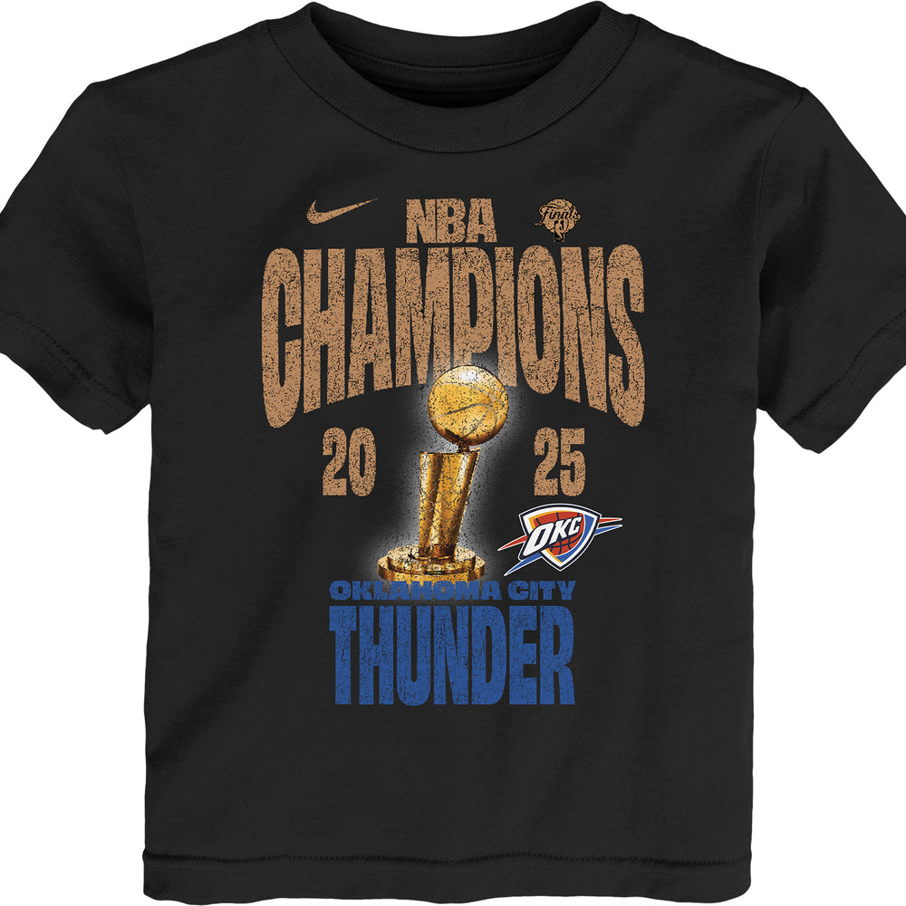 Toddler Oklahoma City Thunder 2025 NBA Champions Nike Locker Room T-Shirt