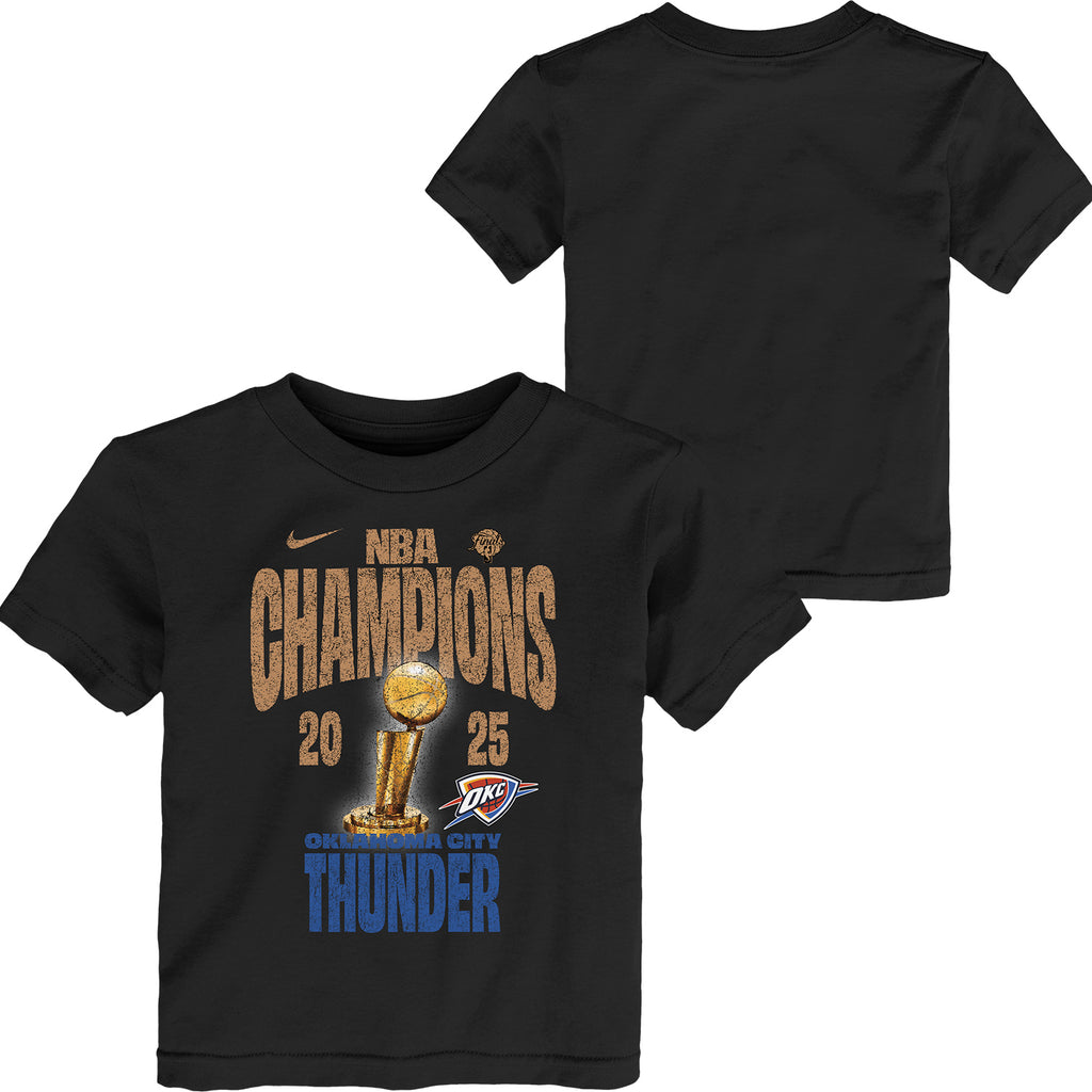 NBA2025年　OKC Thunder チャンピオンTシャツ　キッズLサイズ Toddler Oklahoma City Thunder 2025 NBA Champions Nike Locker