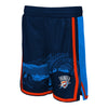 YOUTH OKLAHOMA CITY THUNDER OUTERSTUFF BALLER MESH SHORTS - FRONT VIEW
