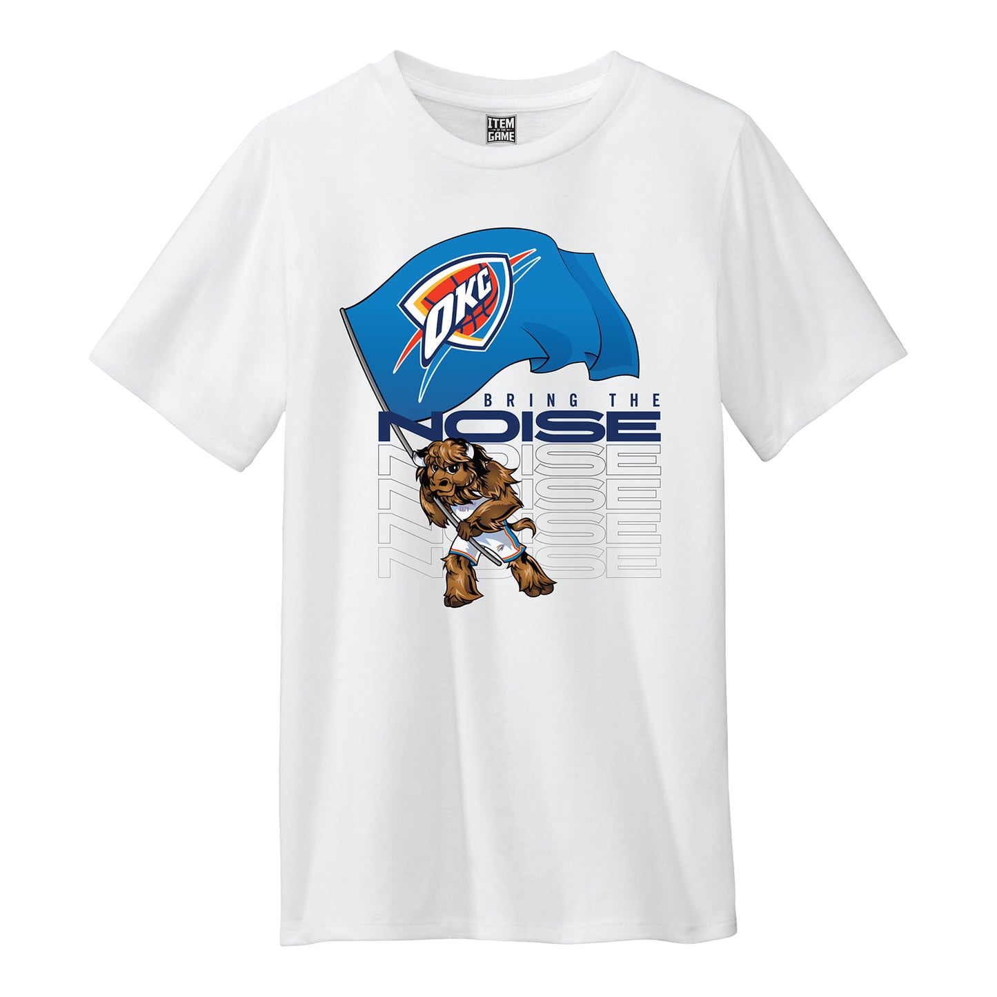 YOUTH OKLAHOMA CITY THUNDER RUMBLE FLAG T-SHIRT