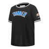 Youth Oklahoma City Thunder Classic Striped Ribbed T-Shirt in Black - Front Left View