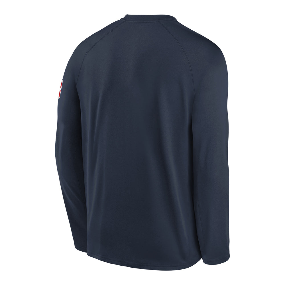 YOUTH 2025-26 CITY EDITION OKLAHOMA CITY THUNDER NIKE GAME TOP T-SHIRT in Navy - Back View