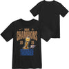 Juvenile Oklahoma City Thunder 2025 NBA Champions Nike Locker Room T-Shirt in Black - Front and Back View