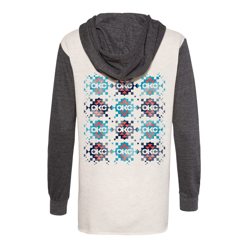Ladies Oklahoma City Thunder Native American Heritage Repeat Hooded Pullover