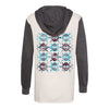 Ladies Oklahoma City Thunder Native American Repeat Hooded Pullover - Back View