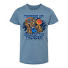 Youth Oklahoma City Thunder Glow In The Dark Dunking Rumble T-Shirt in Blue - Front View