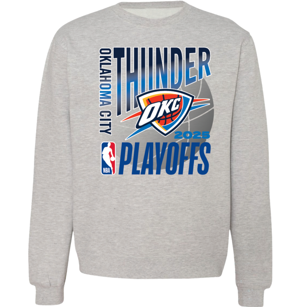 人気商品の中古品・新品・未使用品 THUNDER 2025 PLAYOFFS VINTAGE SWEATSHIRT | Official OKC ウェア