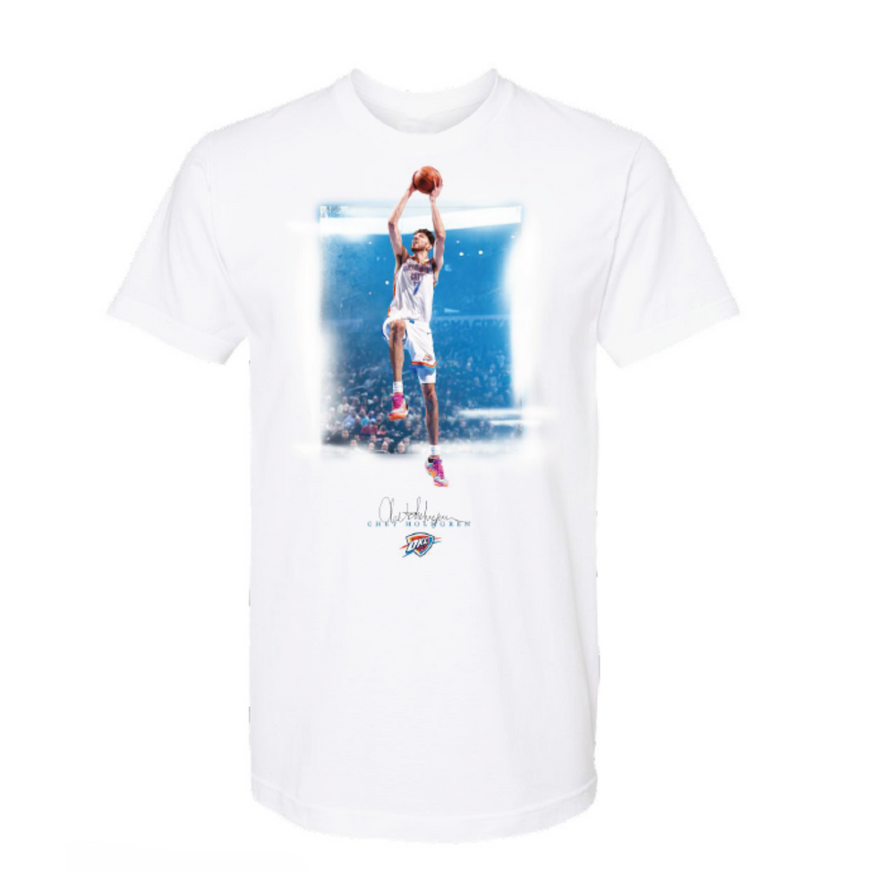 OKC THUNDER CHET HOLMGREN PLAYER T-SHIRT