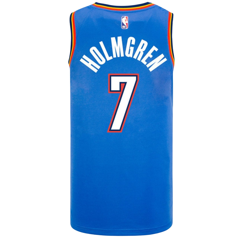 YOUTH OKLAHOMA CITY THUNDER CHET HOLMGREN ICON SWINGMAN JERSEY 2025-26