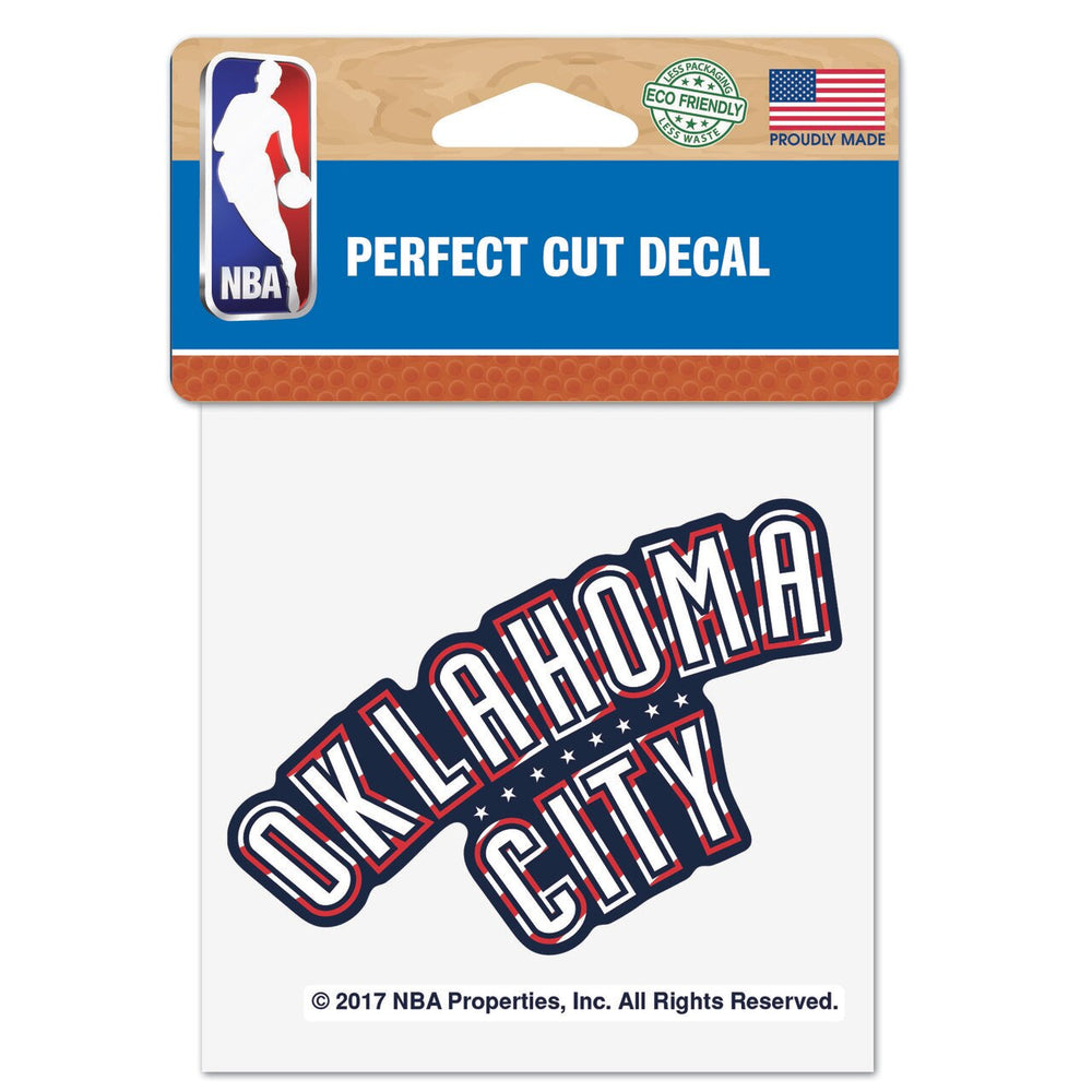 OKLAHOMA CITY THUNDER 4X4 FLAG ROAD DECAL