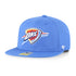 Oklahoma City Thunder Lil Shot 47 Brand Captain Youth Snapback in Blue - Front View