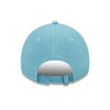 WOMEN'S NEW ERA THUNDER TONAL ADJUSTABLE HAT IN LIGHT BLUE - BACK VIEW