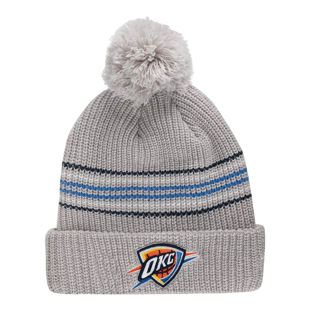 NEW ERA WOMEN'S THUNDER SNOWY STRIPE KNIT HAT