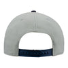 47 BRAND THUNDER SURE SHOT TWO TONE ADJUSTABLE HAT IN GREY & BLACK - BACK VIEW