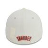 New Era Thunder Classic 39Thirty Flex Hat in White - Back View