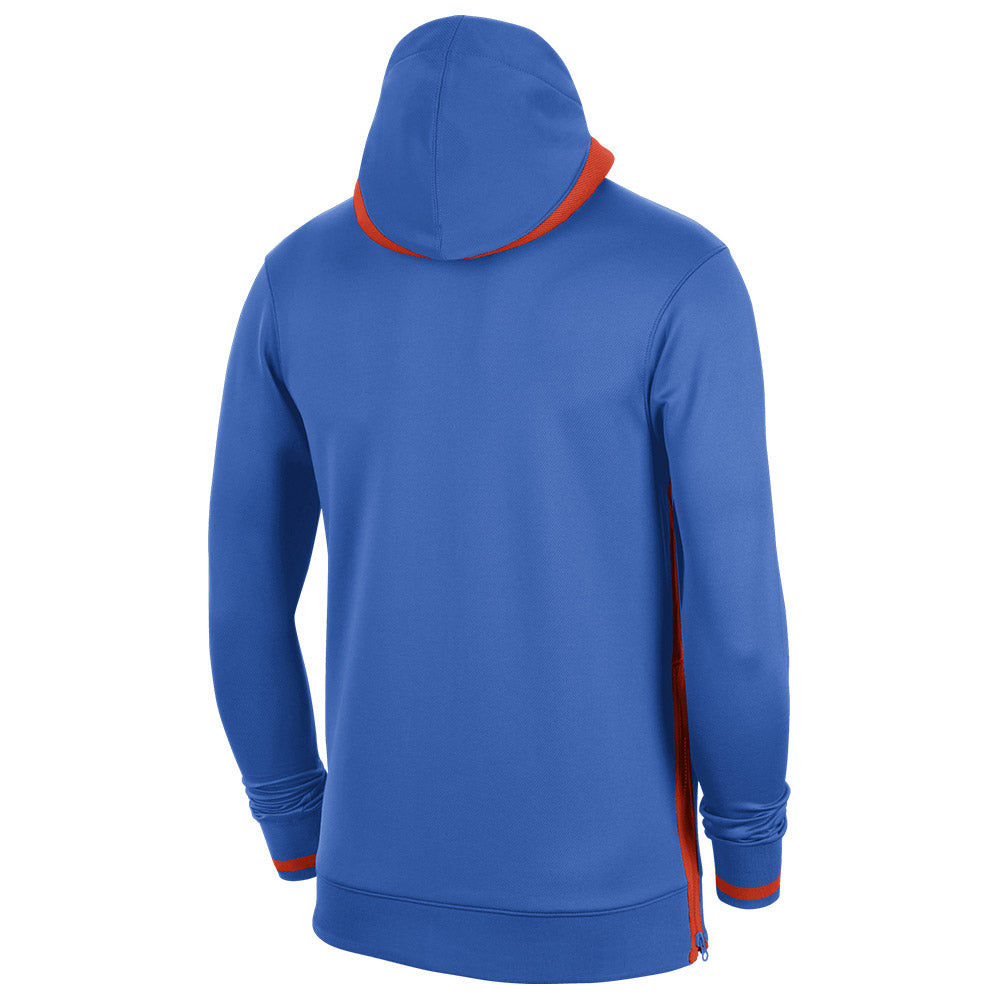 NIKE THUNDER SHOWTIME FULL ZIP JACKET IN BLUE & ORANGE - BACK VIEW