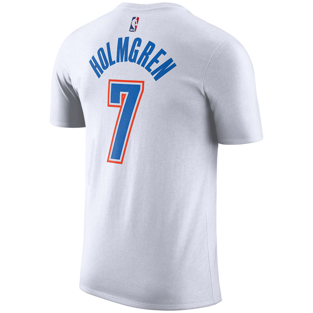 OKC THUNDER CHET HOLMGREN NIKE NAME & NUMBER T-SHIRT