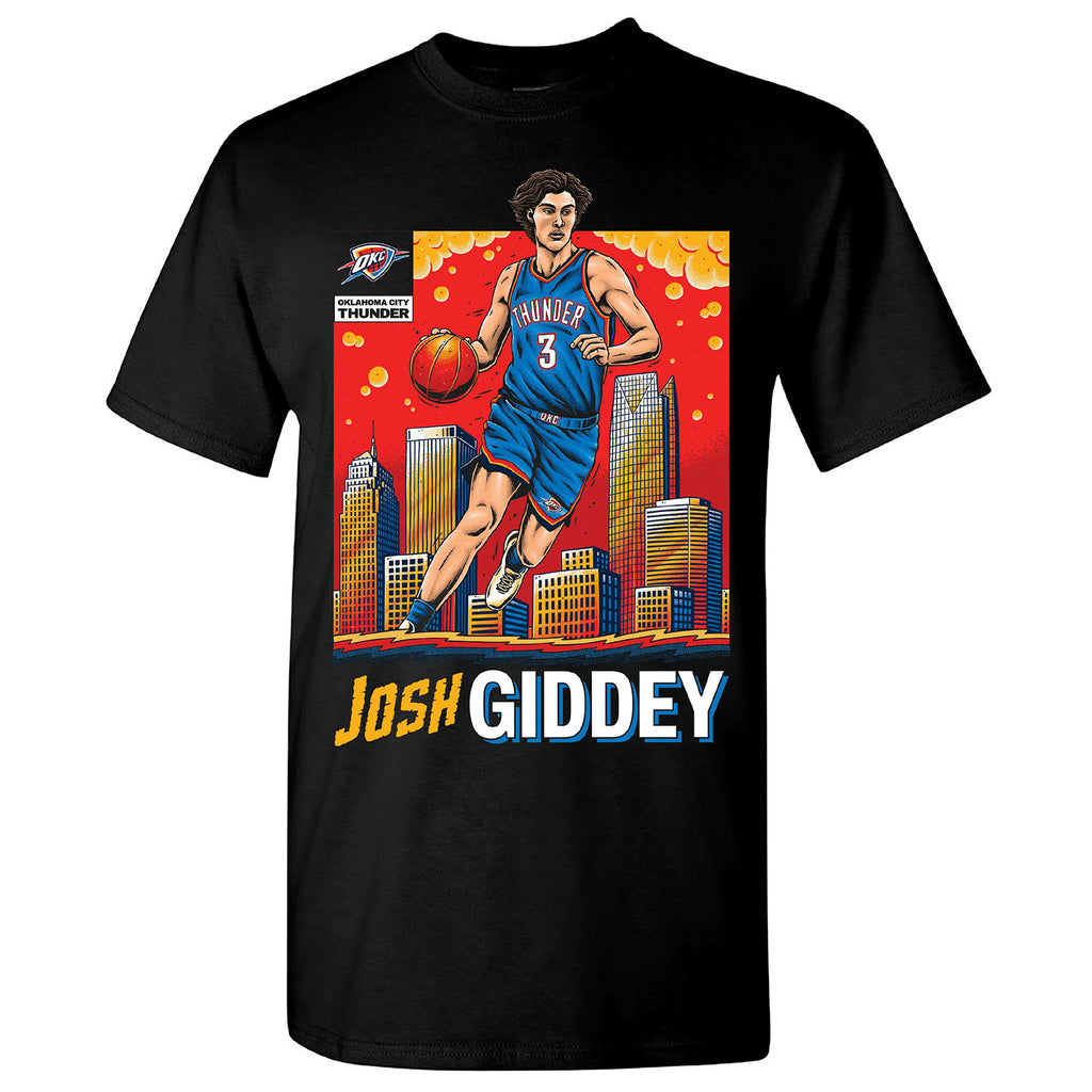 OKC THUNDER JOSH GIDDEY SKYLINE PLAYER T SHIRT