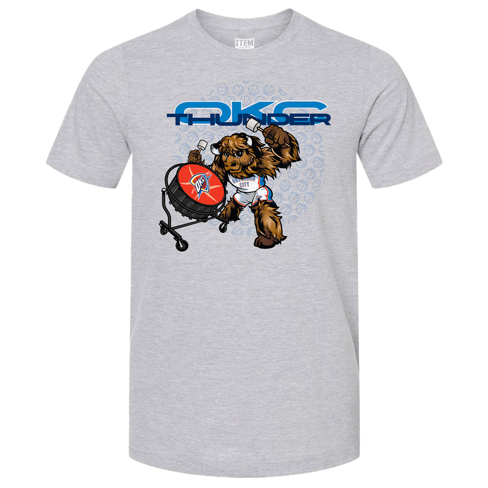 OKC THUNDER RUMBLE DRUM ROLL T-SHIRT