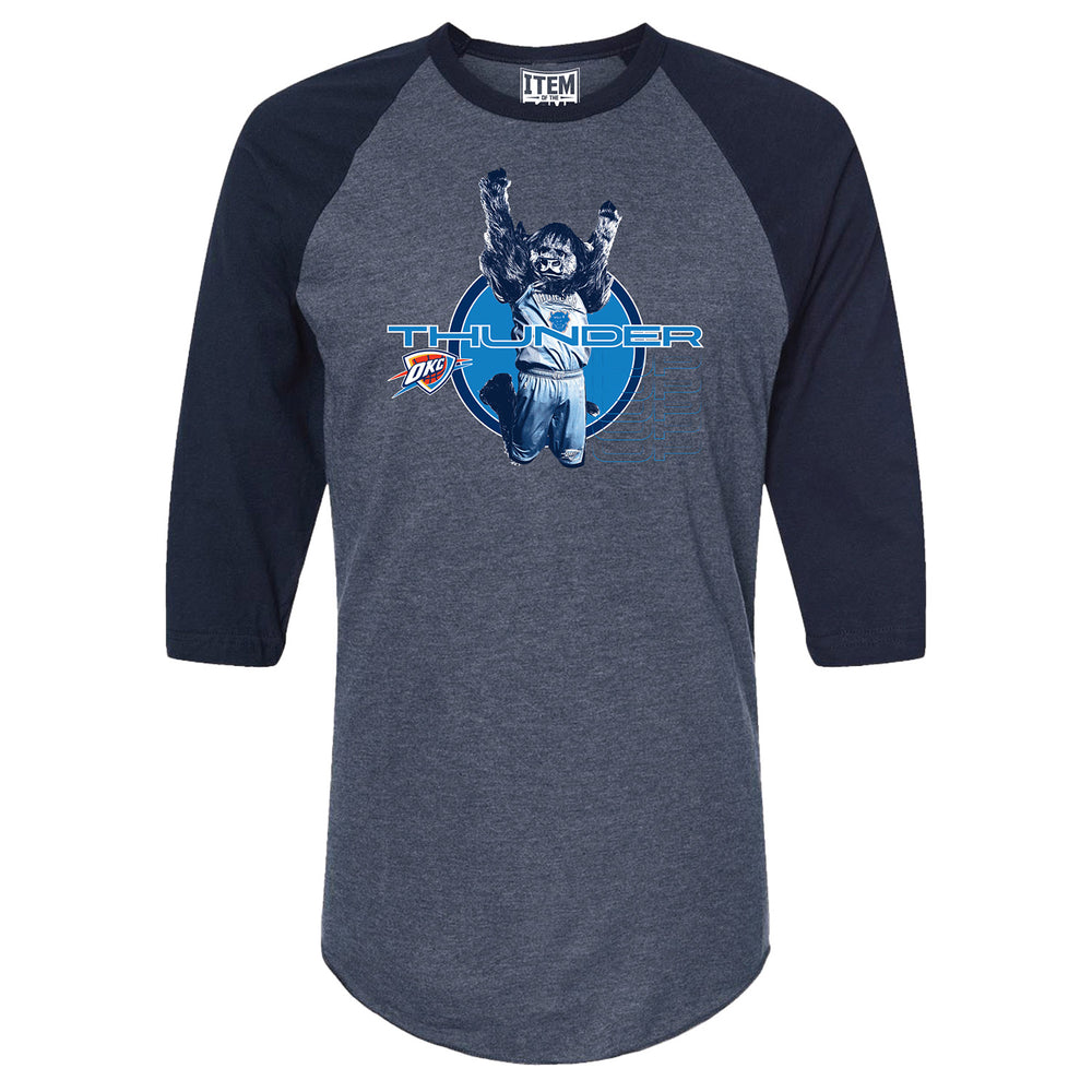 OKC THUNDER RUMBLE RAGLAN T-SHIRT