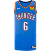 Jaylin Williams Nike Icon Swingman Jersey in Blue - Front View