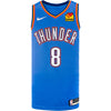 Jalen Williams Nike Icon Swingman Jersey in Blue - Front View