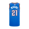 Aaron Wiggins Nike Youth Icon Swingman Jersey in Blue - Back View