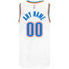 Oklahoma City Thunder 2020-21 Nike Association Custom Jersey in White - Back View