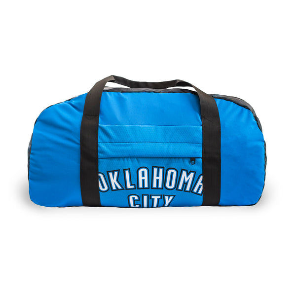 Oklahoma City Thunder Looptworks  Duffle Bag in Blue - Front View