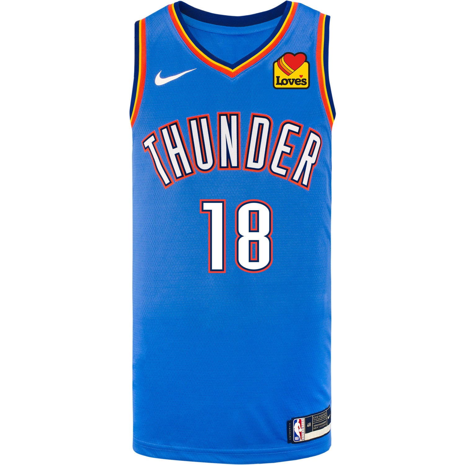 Oklahoma City Thunder shooting guard jersey