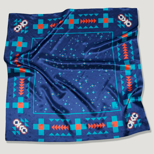 OKC Thunder X Round21 Native Heritage Scarf - Flat lay pic