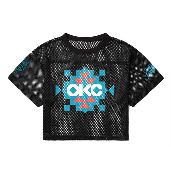OKC Thunder X Round21 Native Heritage Mesh Top - Front view