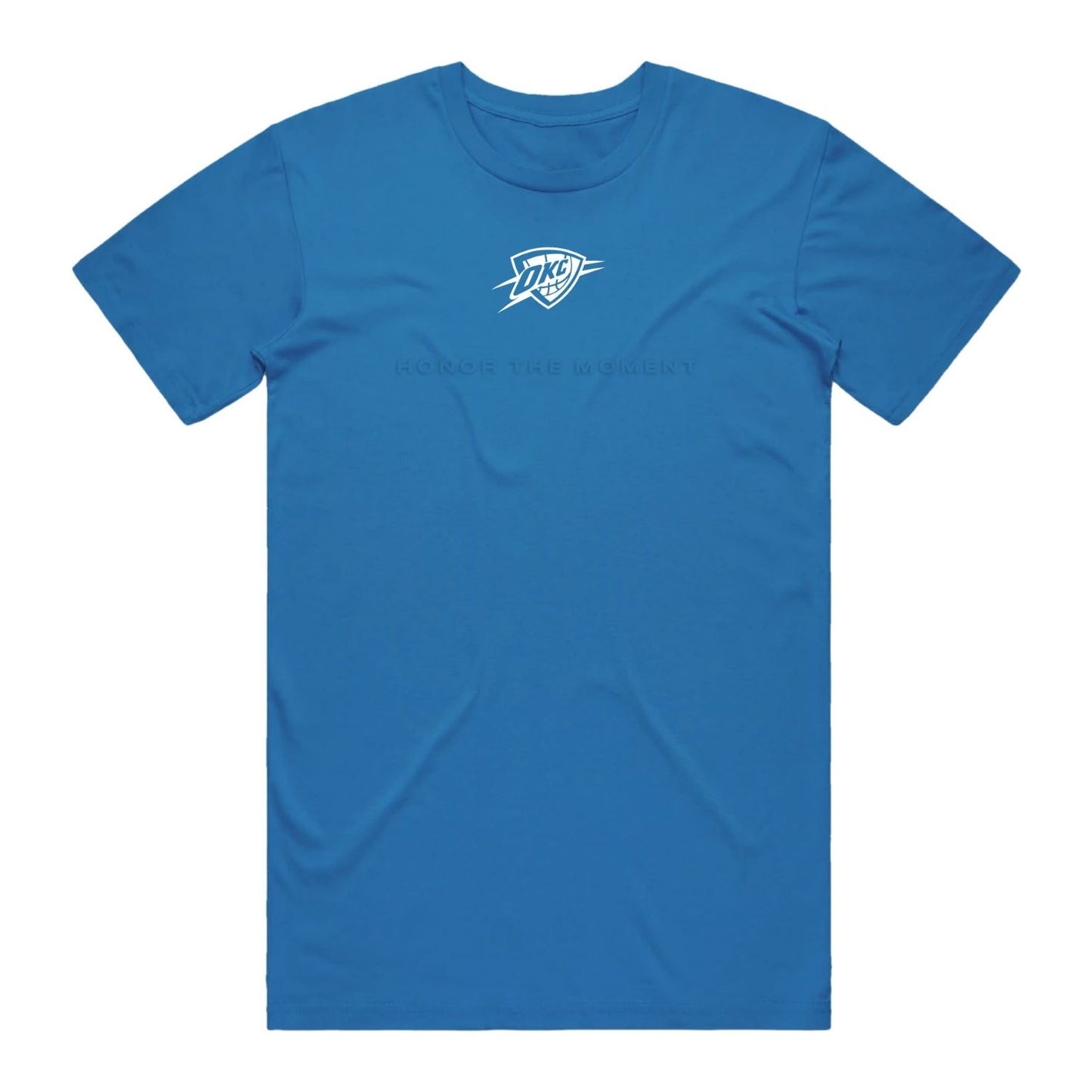 OKC Thunder IOG 2026 Playoffs Honor the Moment T-Shirt in Blue - Front view