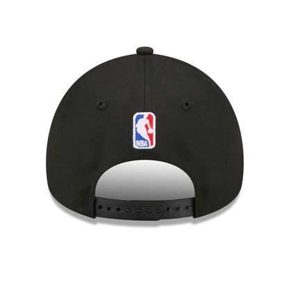 Youth OKC Thunder New Era 2026 Draft 9Forty A-Frame Hat in Black - Back View