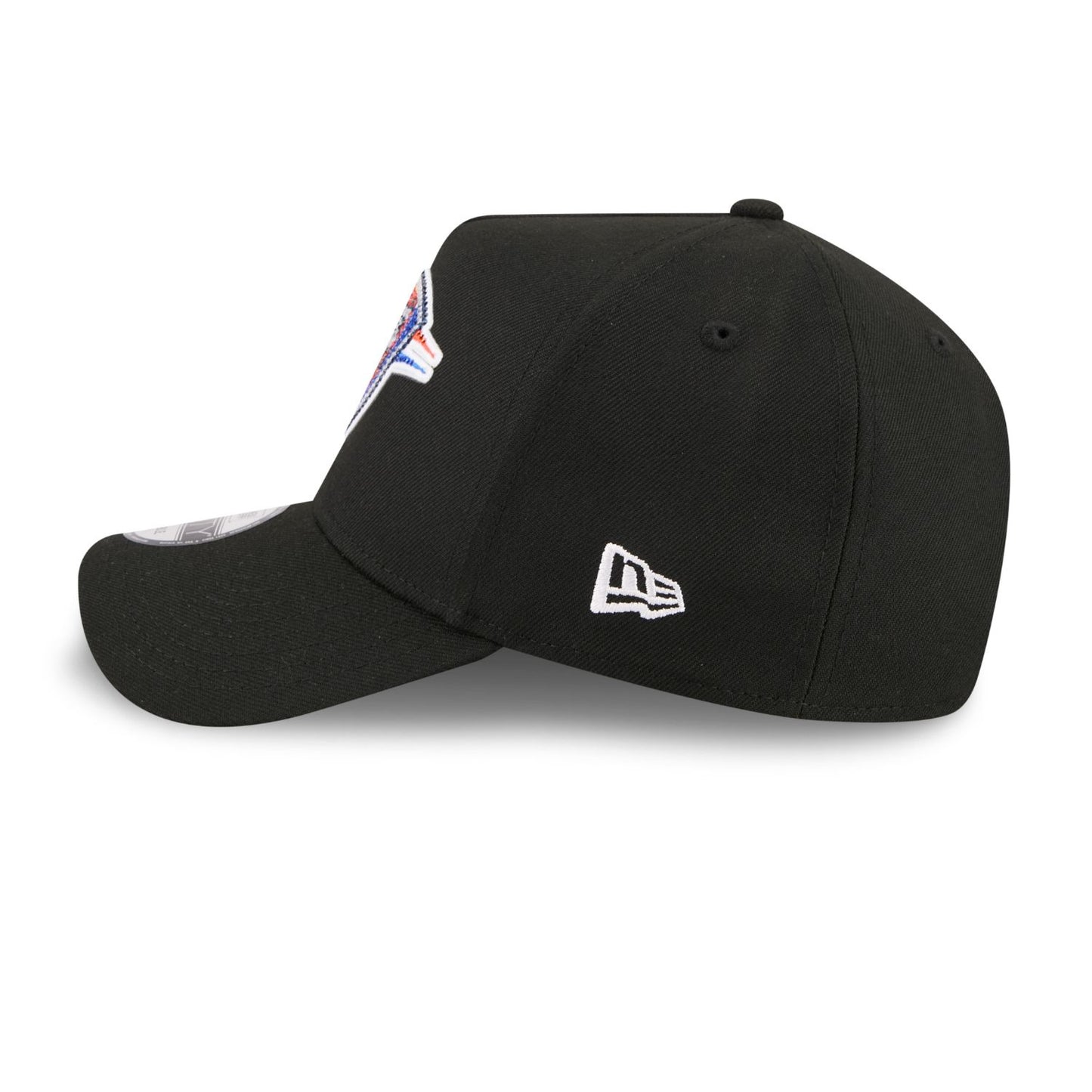 Youth OKC Thunder New Era 2026 Draft 9Forty A-Frame Hat in Black - Left Side View