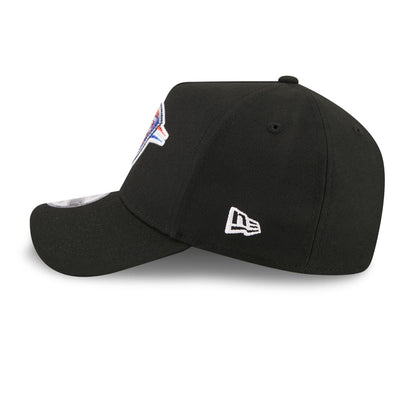 Youth OKC Thunder New Era 2026 Draft 9Forty A-Frame Hat in Black - Left Side View