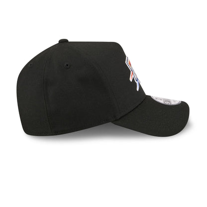Youth OKC Thunder New Era 2026 Draft 9Forty A-Frame Hat in Black - Right Side View