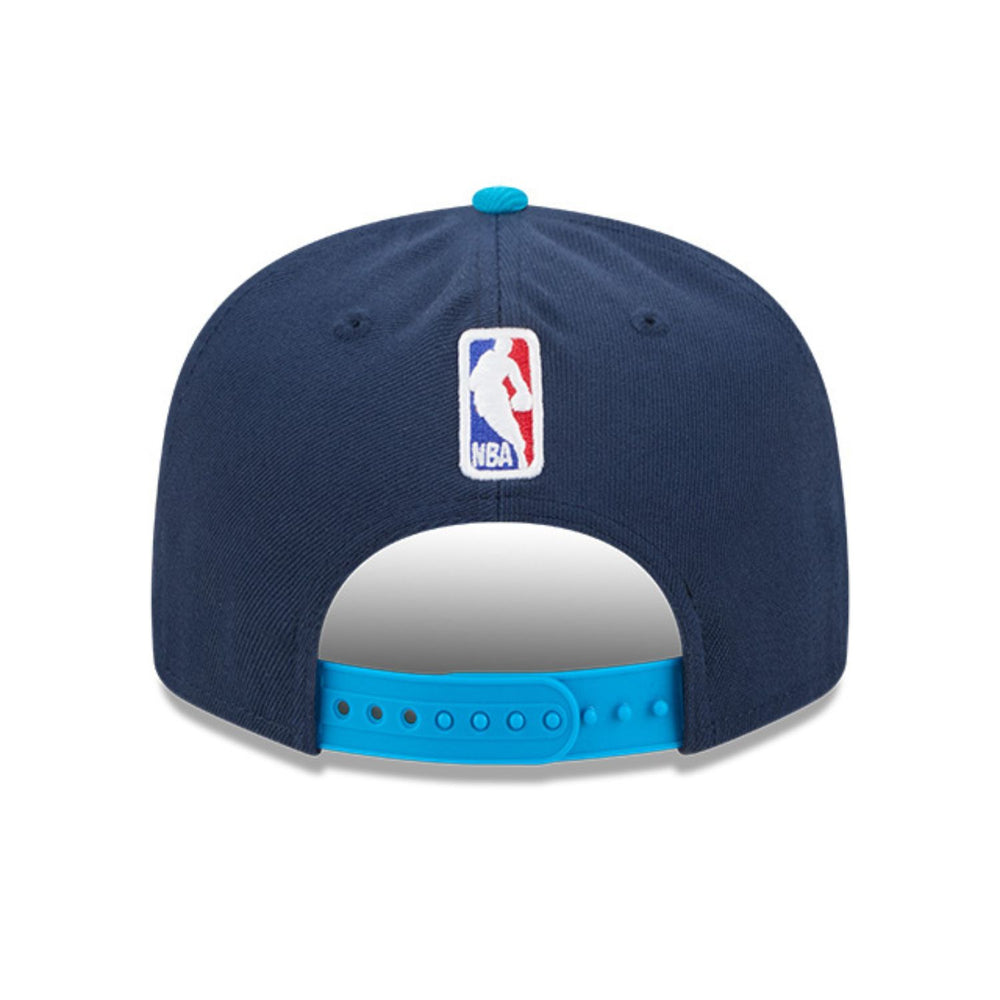 YOUTH 2025-26 CITY EDITION OKC THUNDER NEW ERA 950 SNAPBACK in Blue - Back View