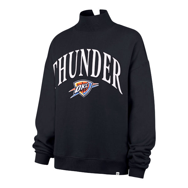 Women's OKC Thunder 47 Brand Vantage Navy Mockneck Sweatshirt