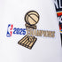 OKC Thunder 2025 NBA Champions Pro Standard Varsity Jacket - Sleeve Detail View 
