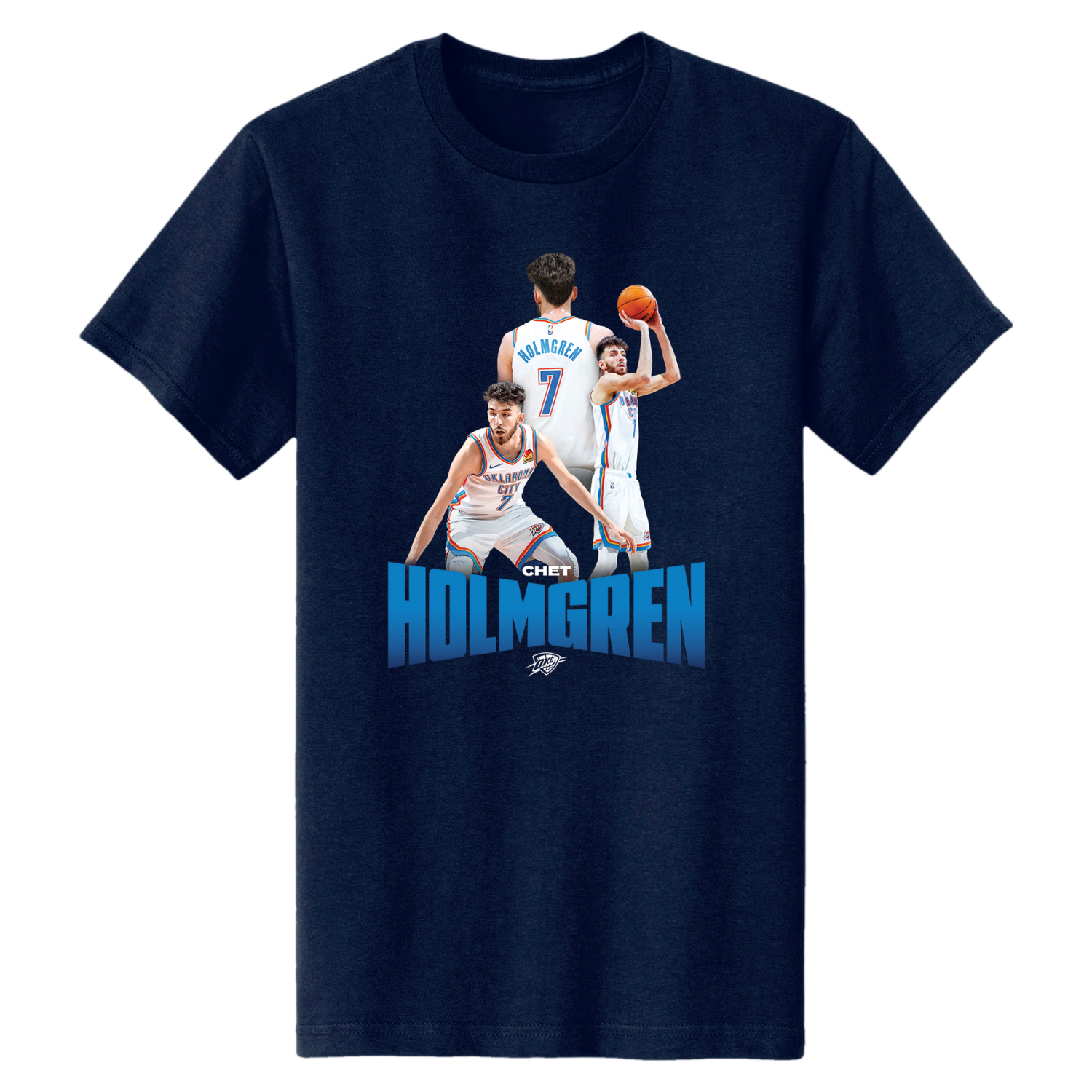 OKC THUNDER CHET HOLMGREN PLAYER SERIES T-SHIRT