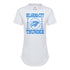 Ladies Oklahoma City Thunder Sportiqe Phoebe Boomer T-Shirt in White - Front View