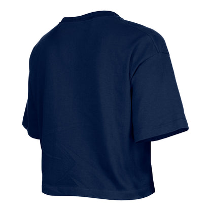 Girls Oklahoma City Thunder Flip Sequin Basketball T-Shirt in Blue - Back View