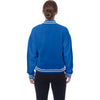 Ladies Oklahoma City Thunder Snap Button Bomber Jacket in Blue - Back View