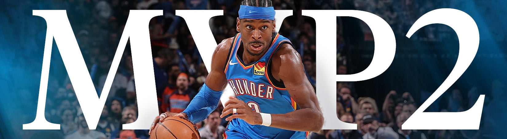 Basketball player in action with 'MVP2' text overlay