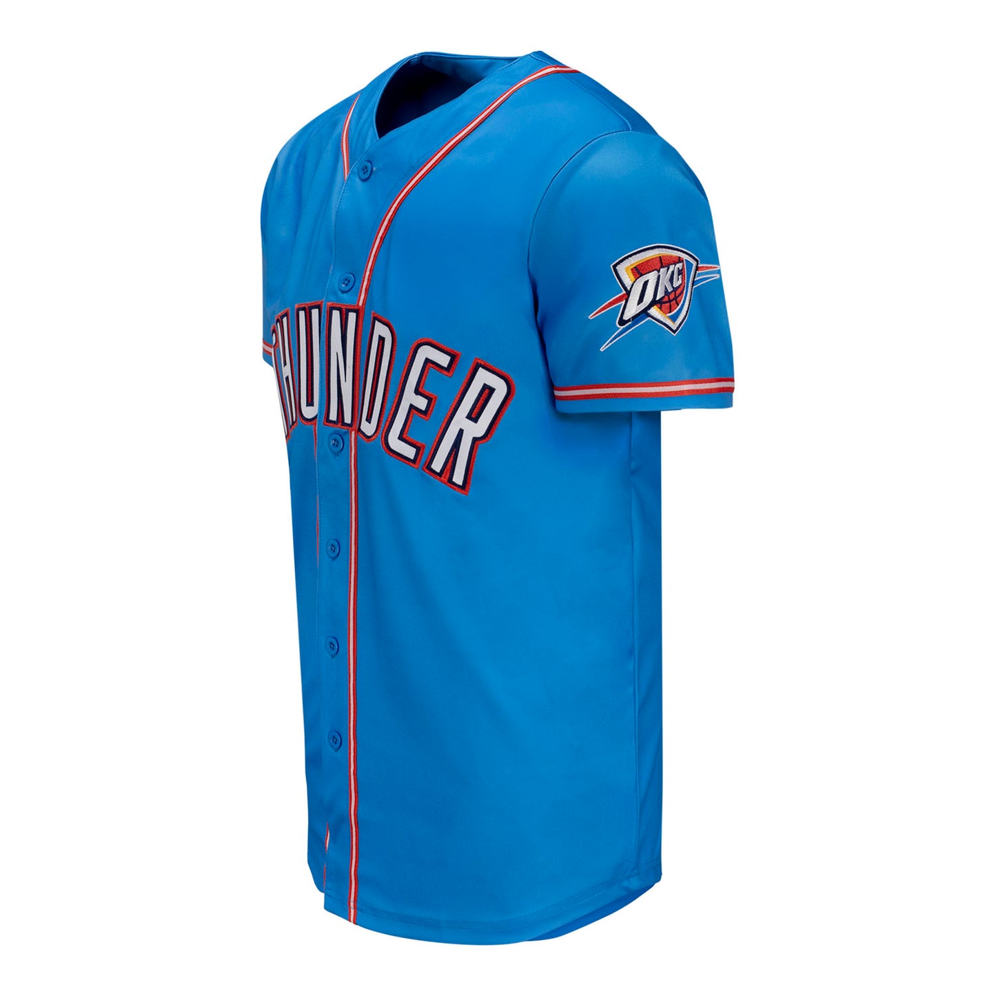 OKC Thunder FISLL Icon Baseball Jersey In Blue - Left Side View