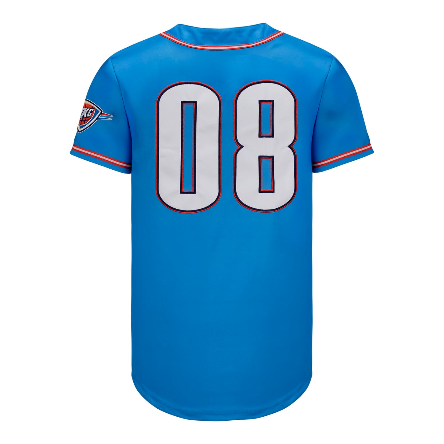 OKC Thunder FISLL Icon Baseball Jersey In Blue - Back View